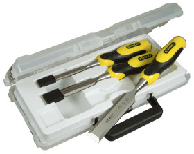 Zestaw dłutownicy 3 Piece 12,0 mm, 18 mm, 25 mm Stal węglowa Drewno Stanley