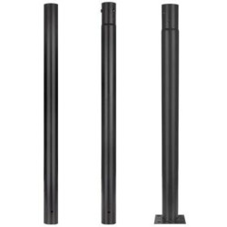 Słup oświetleniowy, maszt fi: 76mm 3m podstawa 150x150x6mm czarny