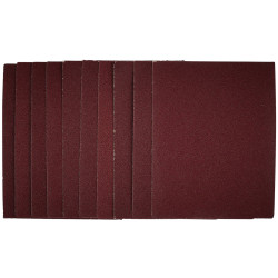 Draper 54717 1/4 Sanding Sheets, 115 x 150mm, 80 Grit (Pack of 10)