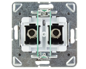 IMPRESJA Gniazdo antenowe podwójne typu F tytan GPA-2YF/m/23