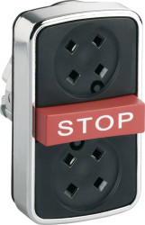 Element czołowy dla przycisku Schneider Electric ZB4BA791 (Ø) 22 mm STOP 1 szt.