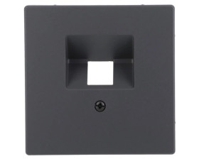 Merten System D Plakietka gniazda komputerowego 2xRJ45 antracyt MTN4522-6034