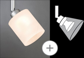 60004 DecoSystems Zyli shade, max. 50 W, glass