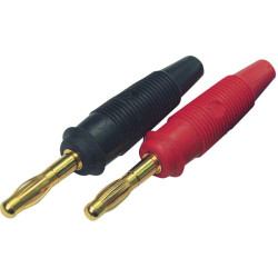 SKS Hirschmann 972 518-701 4mm LAS 30 Au Lamellae Plugs Gold Plated 32A Red