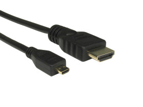 Kabel HDMI 3m A: HDMI B: Micro HDMI A: Męskie B: Męskie