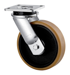 Koło samonastawne średnica kabla 200mm Płyta Tente 1000kg wysokość całkowita 245mm