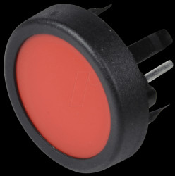 1241.1104.7093 Pushbutton, front mounting, 1-pin, max. 48 VDC, red