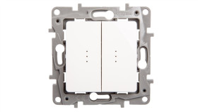 Niloe Łącznik Wielofunkcyjny 10Ax Z Podświetleniem Biały + 2 Led Ip20 664714