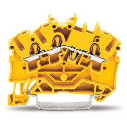 Kostka zaciskowa na szynie DIN WAGO poziomy: 1 14AWGWciskane TOPJOB S