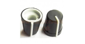 Knob black with white index (766-707) - Multicomp