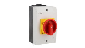 Rozłącznik 40A 3P W Obudowie Ip65 Z Blachą Emc Czerwono-Żółta Rączka Z...