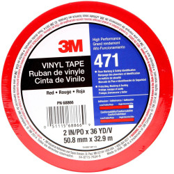 3M 471R50IW 471 Vinyl Tape Red 33 m x 50 mm 1 pc