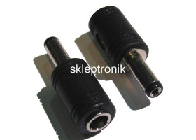 Przejście DC GN 2,1/5,5mm WT 3/6,3mm adapter