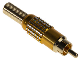 Wtyczka RCA Montaż na kablu Męski Lutowane RS PRO