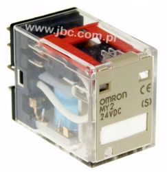 MY2 24DC(S), Przekaźnik 2 torowy, 10A, OMRON, MY224DCS