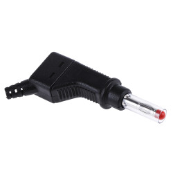 Adapter z wtykiem bananowym Męski Śruba typ Wtyk bananowy Czarny 32A Staubli rozmiar 4 mm