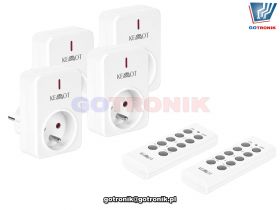 Gniazdo sieciowe sterowane pilotami (4+2)