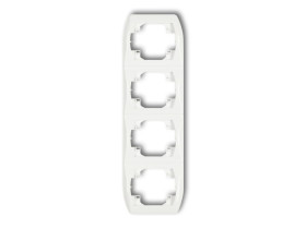 TREND Ramka pionowa 4 poczwórna biały RV-4 KARLIK