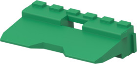 Plug, 12 pole, straight, green, W12P