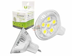 ŻARÓWKA LED MR11 12 5050 2.4W biała zimna