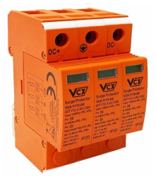 Ogranicznik przepięć fotowoltaicznych PV DC T1T2 B+C 3P 1200V 7kA