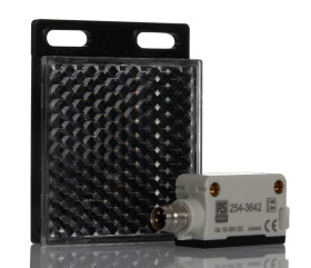 Czujniki fotoelektryczne Wykrywanie przezroczystej butelki w obudowie prostokątnej RS PRO PNP NONC zakres 0,5 m