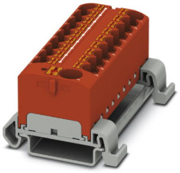 Distribution block, push-in connection, 0.2-6.0 mm², 32 A, 6 kV, red, 3273772