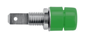 Gniazdo bananowe Żeński typ Złącze testowe Zielony 32A Schutzinger rozmiar 4 mm