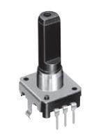 EC12E12-A15 Enkoder inkrementalny, THT 12imp/obrót, 5mA, 30000cykli - oś 15mm - ALPS