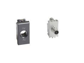 AXOLUTE Gniazdo antenowe TV końcowe typ gwiazda 1-moduł H4202D LEGRAND