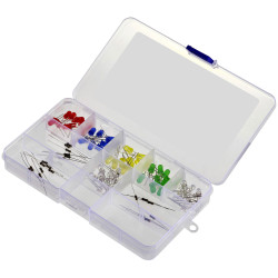 TRU COMPONENTS TC-11446232 LED set Red Yellow Green Blue Warm Cold White 5 mm