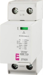 Ogranicznik przepięć typ T1+T2+T3 (B+C+D) ETITEC GSMF T123 275/25 1+0 bezpiecznik 002440723