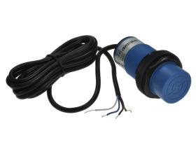 Czujnik; pojemnościowy; CM35-3025NC; NPN; NO/NC; 25mm; 6÷36V; DC; 200mA; cylindryczny plastikowy; fi 35mm; 80,7mm; wysunięty; z