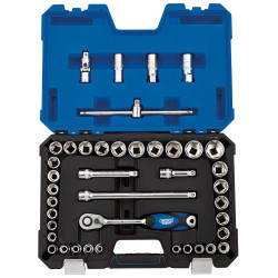 Draper Expert 16453 1/2&quot; Sq. Dr. Combined MM/AF Socket Set (41 Piece)