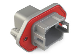 Złącze samochodowe 8-pinowe Amphenol Industrial 2-rzędowe Żeński 13A AT04 Montaż na panelu Połączenie zagniatane Złącze