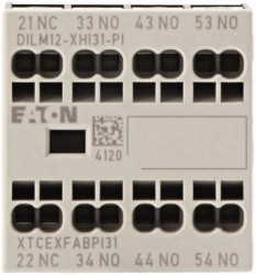 Moduł styków pomocniczych DILM12-XHI31-PI 4P 16A 3Z+1R mocowanie czołowe Push-In 199459
