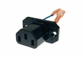 Wtyk AC komputerowy żeński IEC na obudowę