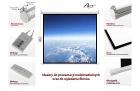 EKRAN ELEKTRYCZNY 4:3 120 244x183cm z pilotem FS-120 4:3 ART