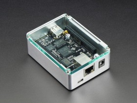 Adafruit Anidees BeagleBoneBlack Case - Silver Aluminum with Crystal Top