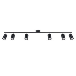 Plafon LEMMI 6L czarny