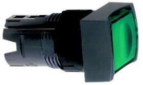 Główka lampki kr. prostokątna zielona ZB6DW3