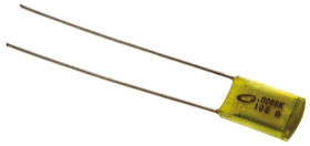 Kondensator foliowy 6.8nF 100V dc Nichicon Poliester rozstaw: 5mm osiowy ±10