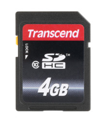 Karta SD SDHC, 4 GB MLC, Transcend -25 → +85°C 200x
