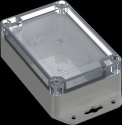 6U07120805737 Industrial housing, 120 x 80 x 45.2mm, IP65, light gray