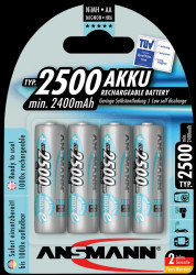 5035442 ANSMANN maxE batteries, 4x AA, 2500 mAh