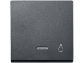 MERTEN SYSTEM M Klawisz z lampką sygnalizacyjną i oznaczeniem „światło” antracyt MTN430914 SCHNEIDER ELECTRIC