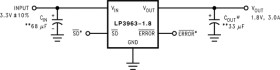 3-A, low-dropout voltage regulator with power good & enable