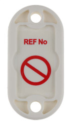 Zawieszka w rozmiarze nano Czerwony na białym Angielski, Kit Contents 20 uchwytów Nanotag, 40 opasek kablowych (150