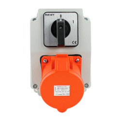 Zestaw siłowy NBOX-Z.2 gniazdo 32A 5P wyłącznik 0-1 3735702 Next