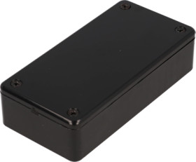 ABS enclosure, (L x W x H) 100 x 50 x 25 mm, black (RAL 9005), IP54, 1591RABK
